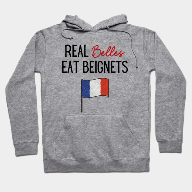 Funny France Gifts For Foodie French Chef Gift for Her Beignets Hoodie by InnerMagic